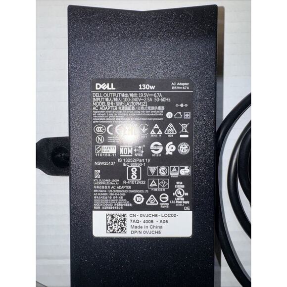 Dell AC Power Adapter Cable 19.5V 130W DELL-UD22 - Picture 2 of 8